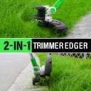 SOYUS Weed Wacker Battery Operated, 12 Inch String Trimmer Cordless, 20V Weed Wacker Electric with Battery and Charger, Lightweight Edger Trimmer with 8 Pcs Replacement Spool Trimmer Lines, 12'' Weed Wacker w/1x2.0 Battery