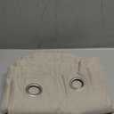 Jinchan Linen Textured Curtain 63 Inch Length for Living Room Light Filtering Thermal Insulated Grommet Top Window Drape for Bedroom 52" W x 63" L Greyish, Beige, 1 Panel