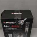 Mueller Multistick 5-in-1 Immersion Blender Handheld, 12 Speed Hand Mixer - Turbo Boost, Heaviest Duty Copper Motor, Titanium Blades Hand Blender, Milk Frother Wand, Whisk, Beaker, Chopper, Grey (Gray)