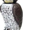 Dalen SOL-R Action Large Solar Fake Owl Decoy to Scare Birds Away - 18" Tall - 360 Rotating Head