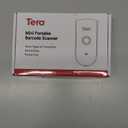 Tera Mini 1D 2D QR Wireless Barcode Scanner, Waterproof Shockproof Pocket Scanner, 3-in-1 BT & USB Wired & 2.4G Bar Code Reader Portable Image Scanner Work with iOS, Windows, Android 1100D