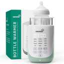 Grownsy Nutri Bottle Warmer with Innovative Auto-Lift Feature, 10-in-1 Fast Baby Bottle Warmer with Night Light, Retain Nutrients Milk Warmer for All Bottles