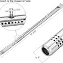 Utheer Grill Replacement Parts for Charbroil Advantage Series 4 Burner 463344015 463343015 463240015 463432215 Gas Grills, 3 Burner 463436815, Grill Burner Heat Plate Shield Adjustable Crossover Tube