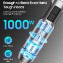 Handheld Immersion Blender, Wired, 11-Speed Adjustable, 1000W Pure Copper Motor, Gift-Box Packaging, Perfect For Smoothies And Soup Mixing, Essential Kitchen Helper