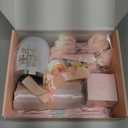 Valentine's Day Birthday Gifts for Women Self Care Package Get Well Soon Gift Baskets, Thinking of You Sympathy Spa Gift Set w/ Crochet Flower Bouquet, Unique Gifts for Women Her Wife Girlfriend Mom