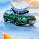 Windshield Sunshade for Audi A5 2018-2025 Sun Shade Car Windshield Accessories Upgrade 4 Layers Blocks UV Rays Custom Fit A5 240T Car Window Shades Front Windshield Keep Cool Foldable