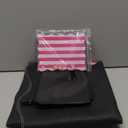 32.4in Scalloped Mahjong MatAnti Slip Noise Reduction Mahjong Accessorie Mahjong Table MatComes with 4 Dice and 1 Mahjong Mat Storage Bag,4 Mahjong Shuffle Cards (Pink)