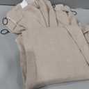 Pinch Pleated Linen 102 Inch Curtains 60 Inch Width for Living Room Divider Light Filtering Semi Sheer Burlywood Taupe Extra Wide Patio Curtains for Sliding Door Floor Ceiling Picture Window 60x102