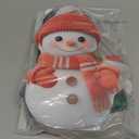 Giegxin 12pcs 10 x 8 Inches Snowman Christmas Tree Picks Flat Snowman Christmas Decor with Sticks Cute Ornaments for Xmas Tree Topper Home School Office Garden Patio Winter Vase Holiday (Multi Color)