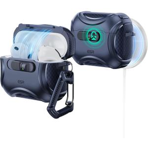 ESR for AirPods Pro 3 Case (2025), Compatible with Airpods Pro 3rd Generation Case (USB-C Cable), Effortless MagSafe, Drop-Proof Lock, Easy Open, Cyber Series, Blue ESR for AirPods Pro 3 Case (2025), Compatible with Airpods Pro 3rd Generation Case (USB-C Cable), Effortless MagSafe, Drop-Proof Lock, Easy Open, Cyber Series, Blue