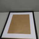 Americanflat 16x20 Picture Frame with Polished Plexiglass - Use as 12x16 Frame with Mat or Display 16x20 Photo Without Mat - Hudson Collection - Wide Picture Frames for Wall Display - Black