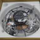 20 in. Indoor 6 Fan Speeds Wall Fan in Black with Lights and Remote, Industrial Black Wall Mounted Ceiling Fan