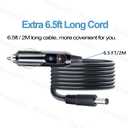 Car Charger Adapter Replacement for Zebra Technologies ZQ510 ZQ500 ZQ520 ZQ600 ZQ610 ZQ620 ZQ630 ZR658 ZR668 QLN320 QLN220 QLn420 Series & Printek RT43 MTP 400 Direct Thermal FieldPro Printer