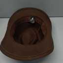 Kids Western Cowboy Hat Wide Brim with Band Wool Felt Vintage Jazz Fedora Cowgirl Hats for 3-7 Years Boys Girls