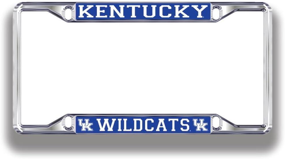 NCAA License Plate Frame Silver