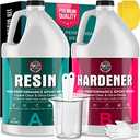 Beast Bond Epoxy Resin - Ultra-Gloss 1 Gallon Kit, Crystal Clear, Self-Leveling, UV & Impact Resistant Resin Kit for Art, Jewelry, Tables & Countertops, Easy 1:1 Mix, DIY Crafts