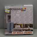 STICKGOO Black 3D Wall Panels, Wave Design Textured PVC Wall Panels, 19.7''x19.7'' Modern Accent Wall Panels for Interior Wall Decor Bedroom Office Living Room