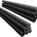 1" Trampoline Pole Foam Covers, Trampoline Pole Foam Padding Replacement, 35.4'' Length Each Enclosure Sleeve, Black, 12 Pcs