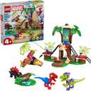 LEGO Marvel Spidey and His Amazing Friends Spidey and Gobby's Raptor Battle at Tree House HQ - Dinosaur Building Toy for Kids, Boys and Girls, Ages 4+ - Preschool Pretend Play Set - Gift Idea - 11200