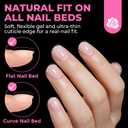 UNA GELLA Short Square Nail Tips 504PCS Pre Etched Extra Short Soft Gel Fake Nails Tips for Women DIY Squoval Press On Nails Extension French Style Salon Full Cover Acrylic Tips 12 Sizes