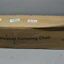 Heated Camping Chair with 20000mAh Battery - Heavy Duty Padded Comfy Warm, Black Gray With 20000mah Battery
