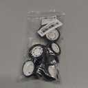 10PCS Toy Car Wheels 38mm Rubber Tire with 5PCS Shaft Round Axles for for DIY Model Toy RC Car Accessories (2.5X38MM)