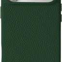 Luner - for iPhone 17 Pro - Premium Vegan Leather Phone Case [Compatible with Magsafe] - Elegant, Style and Eco-Friendly - Leafy Green