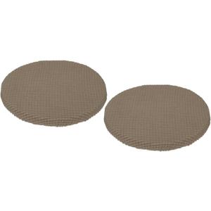 uxcell Stool Covers Round, Round Bar Stool Covers with Elastic Bands Round Seat Cushions for Chairs Stool Slipcovers Coffee
