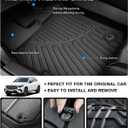 Powerty Floor Mats for 2023 2024 2025 Mercedes Benz GLC?GLC 300?GLC 350e?4Matic Accessories All Weather Floor Liner 3D TPE 1st & 2nd Row Floor Mat Heavy-Duty Floor Liners