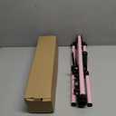 Mannequin Head Stand, Adjustable Wig Stand, Reinforced Metal Mannequin Head Stand for Cosmetology Hairdressing Training, Pink