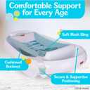 Fisher-Price 3-N-1 Grow with Baby Infant to Toddler Bath Tub with Supportive Sling