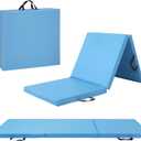 CAP Barbell All Purpose Folding Anti Tear Exercise Training Aerobic Fitness Gym & Gymnastics Balance Mat | Multiple colors (Blue)
