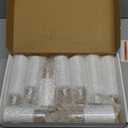 Homemory Pure White Acrylic Flameless Candles, LED Candles, Battery Operated Candles with Remote Control and Timer, Fake Electric Candle, Wedding, Home Decor, Set of 9