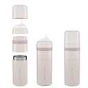 MILK & WATER All in One Baby Bottle & Baby Formula Dispenser On The Go, 9oz - Keeps Water Warm & Formula Fresh - Baby Formula Mixing Bottle with Anti Colic Nipple - Leak-Proof - 3+ Months (Pink)