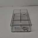 iDesign Interlocking 5-Section Drawer Organizer for Kitchen, Bathroom or Desk Drawers, Clear