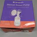 Lansinoh Manual Breast Pump, Hand Pump with Comfortable Flange, Includes 5oz Baby Bottle with Slow Flow Nipple, Breastfeeding Essentials