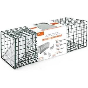 HOMESTEAD Heavy Duty Live Trap - Professional Style One-Door Live Animal Traps for Rabbit, Squirrel, Possum, Skunk, Kitten, Mink Small