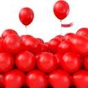 PartyWoo Red Balloons 100pcs 5 Inch Small Mini Matte Red Latex Balloons for Birthday Graduation Bachelorette Citizenship Anniversary Strawberry Cherry Casino Movie Theme Party Decorations Red-Y57, Cherish