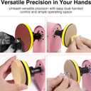 120 Pcs 3 Inch Sandpaper Polishing Pad, Bench Grinder Attachment, 60-10000 Grit, Sanding Attachment Kit for Wood, Resin, Jewelry and Car Waxing