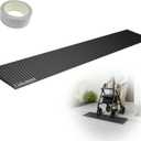 LIEKUMM 5/8" Rise Rubber Threshold Ramp for Doorways, 2500 lbs Heavy Duty Door Sill Ramp with Adhesive, Non-Slip Indoor Transition for Wheelchair, Walker & Robot Vacuum, Cuttable