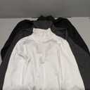 Dalavch 4 Pack Women’s Thermal Turtleneck Shirts, Women Turtle Neck Fleece Lined Compression Long Sleeve Base Layer Tops, S