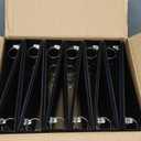 Samsill 12 Pack Durable 1.5 Inch 3 Ring Binders, Round Ring, Clear View Cover for Presentations, Black