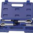 Qiilu 4Pcs 9mm-27mm Nut Splitter Broken Damaged Corroded Stuck Nut Cutter Remover Extractor Tool