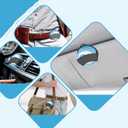 Holster Clip Compatible with ZYN/NZE/Alpha, Silicone Pouch Tin Holder for Car Sun Visor/Vent/Belt, High-Temperature Resistant, Great Gift for Zyn Pouch Users for Daily Use (Black)