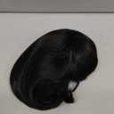 Black with Bangs Wigs for Women Long Black Wig with Bangs Synthetic Wig