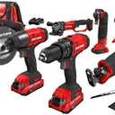 CRAFTSMAN V20 Power Tool Combo Kit, 7-Tool Cordless Power Tool Set with 2 Batteries and Charger (CMCK700D2)