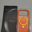 TORRAS for iPhone 17 Pro Max Case with Stand, Camera Control Button, Fit for MagSafe, Military Grade Protection, Translucent Slim Soft Edge Case for iPhone 17 Pro Max 6.9", Orange