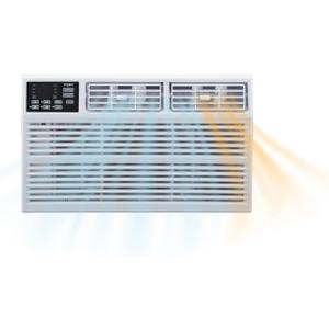Whirlpool 23,200 BTU 230V Window Air Conditioner with Supplemental Heat, Window Mounted AC Unit with Heater for Apartment, Living Room, Bedroom, Large Rooms up to 1500 Square Feet