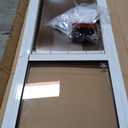 PetSafe Doggy Door for Sliding Glass Doors, Adjustable Height 75 7/8" to 81", No-Cut DIY Install, Aluminum Panel, Ideal for Renters, for Large Dogs Up to 100 lb., (White, Large)