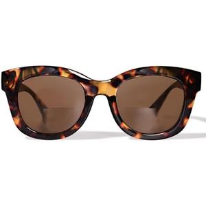 ZESAKER Oversized Bifocal Reading Sunglasses for Women Men UV400 Protection Outdoor Reader Sunglasses Stylish Sun Glasses (Brown Tortoise, 2.0)
